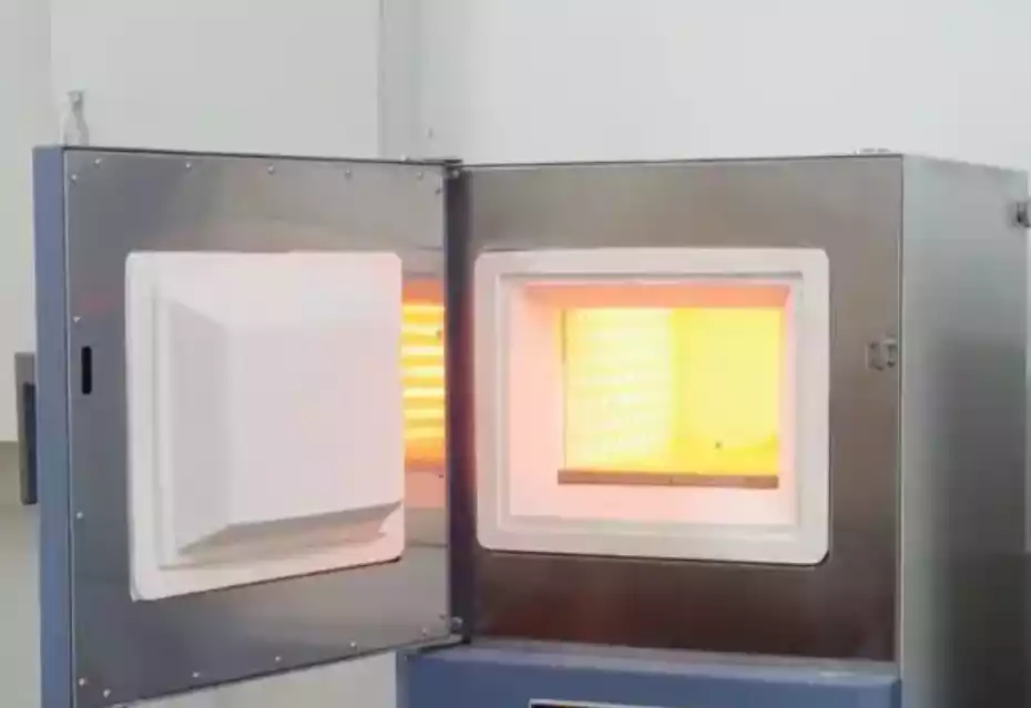 forno mufla de sinterização de metais a alta temperatura